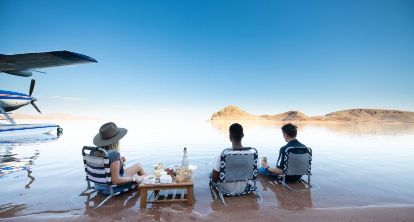 Seaplane Sunset Drinks on Lake Argyle